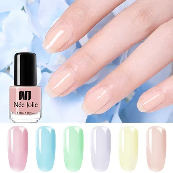 NEE JOLIE 3.5ml Translucent Jelly Nail Polish Semi-transparent Purple Green Colors Nail Art Varnish Polish Design
NEE JOLIE 3.5ml Translucent Jelly Nail Polish Semi-transparent Purple Green Colors Nail Art Varnish Polish Design