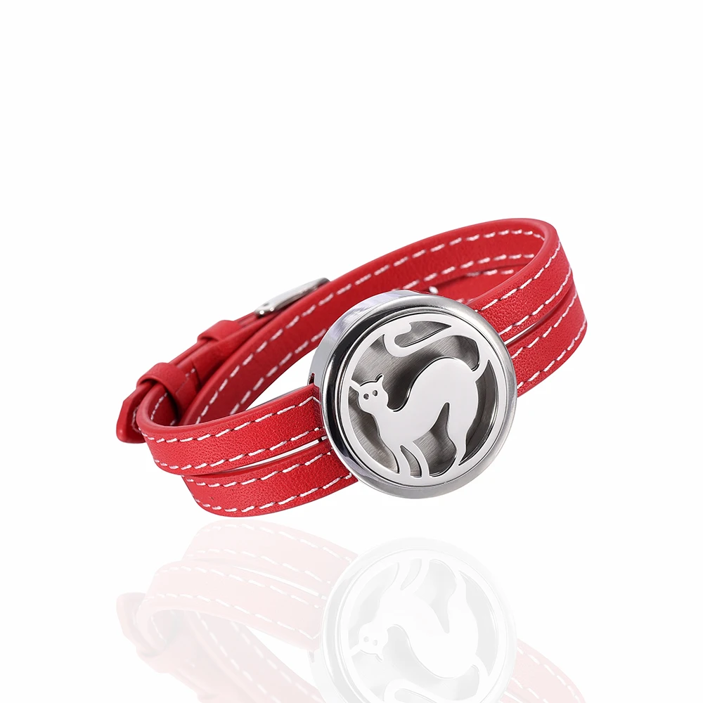 IJC0020 Stainless Steel Red Leather Strap Aromatherapy Essential Oils Diffuser Perfume Free12 Pads Keepsake Bracelet
IJC0020 Stainless Steel Red Leather Strap Aromatherapy Essential Oils Diffuser Perfume Free12 Pads Keepsake Bracelet
