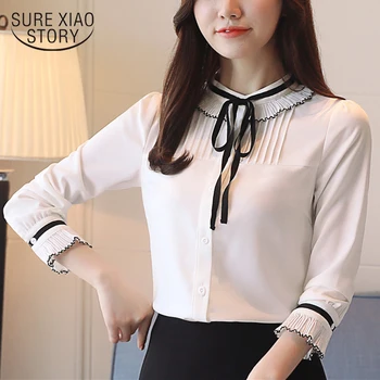 new arrived 2019 Spring blouse women fashion shirt Women's Long-sleeved Korean chiffon shirt slim bottoming D461 30
new arrived 2019 Spring blouse women fashion shirt Women's Long-sleeved Korean chiffon shirt slim bottoming D461 30