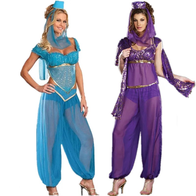Adult Arabic Dance Costume Sets Sexy Goddess GENIE Jasmine Aladdin Princess Costume Indian Bollywood Dance Outfits S-XXL
Adult Arabic Dance Costume Sets Sexy Goddess GENIE Jasmine Aladdin Princess Costume Indian Bollywood Dance Outfits S-XXL