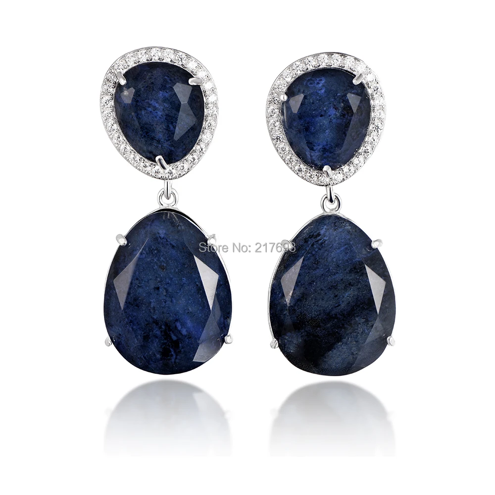 DORMITH free shipping fashion 925 sterling silver luxury Natural sapphire stud earrings for women fine stud earrings
DORMITH free shipping fashion 925 sterling silver luxury Natural sapphire stud earrings for women fine stud earrings