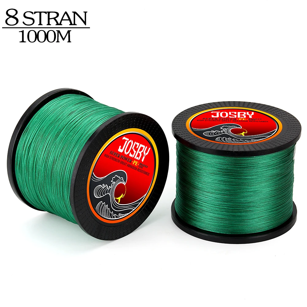 JOSBY Braided8 STRANDS PE Braided Fishing Line 1000M Super Strong Japan Multifilament Braided Wire Green multicolor 12-78LBS New
JOSBY Braided8 STRANDS PE Braided Fishing Line 1000M Super Strong Japan Multifilament Braided Wire Green multicolor 12-78LBS New