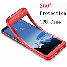 Чехол из ТПУ на 360 градусов для Xiaomi Redmi S2 7 5A 5 Plus 6A Note 4 4X 5 6 7 Pro Cover для Xiaomi Mi A1 5X A2 6X 6 8 Lite 9 SE F1 Coque(China)
