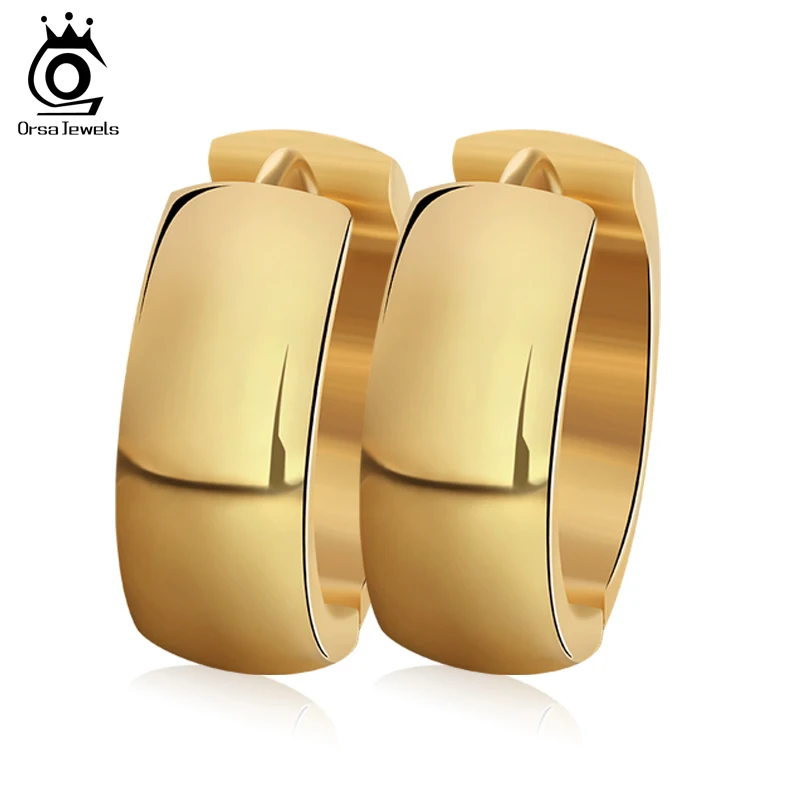 ORSA JEWELS Gold-Color Earrings Simple Design Fashion Stainless Steel Brincos Jewelry for Women Engagement Gift GTE11
ORSA JEWELS Gold-Color Earrings Simple Design Fashion Stainless Steel Brincos Jewelry for Women Engagement Gift GTE11