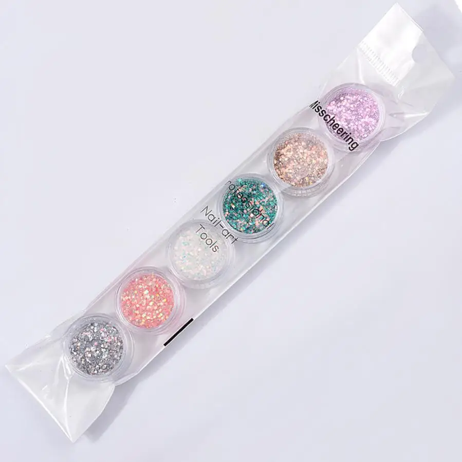 Misscheering 6 Colors Sequin Nail Dazzling Sticker Colorful Professional Nail Art Decoration 2U925
Misscheering 6 Colors Sequin Nail Dazzling Sticker Colorful Professional Nail Art Decoration 2U925