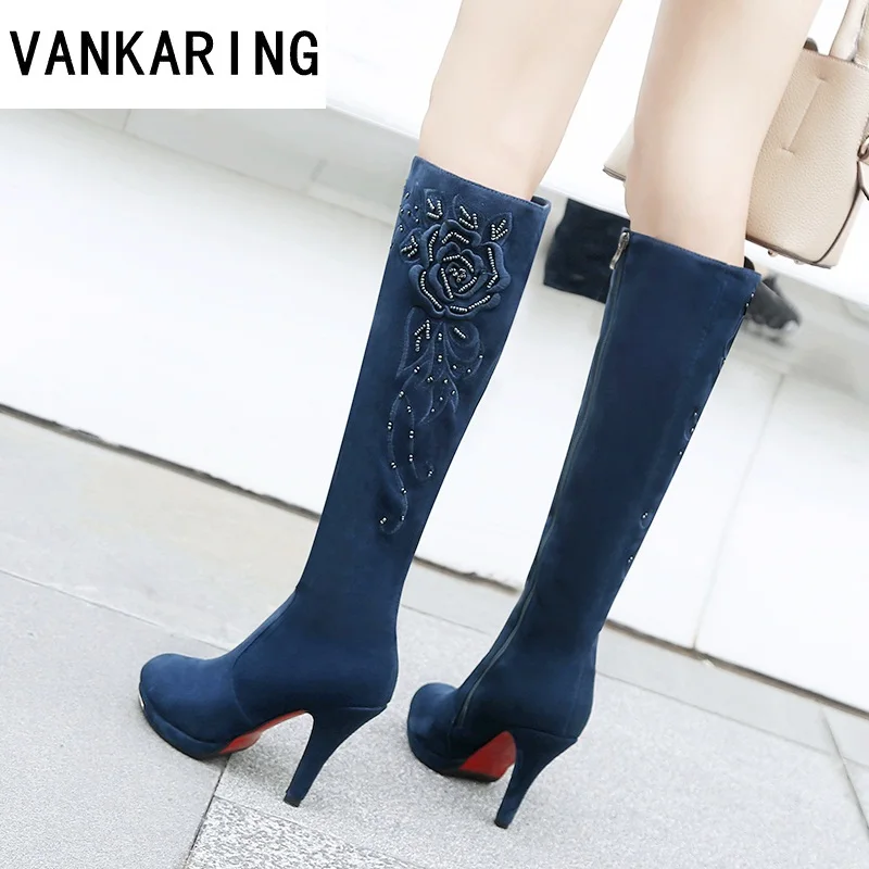 new brand embroidery faux suede knee high riding boots woman pointed toe wedges boots high heels all matched autumn winter boots
new brand embroidery faux suede knee high riding boots woman pointed toe wedges boots high heels all matched autumn winter boots