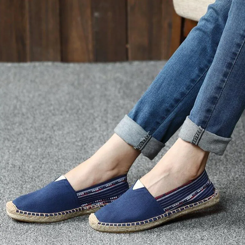 men Espadrille Flats Loafers Driving Shoes male nationa style Breathable casual Canvas Hemp Insole Fisherman Light Shoes II-12Z
men Espadrille Flats Loafers Driving Shoes male nationa style Breathable casual Canvas Hemp Insole Fisherman Light Shoes II-12Z