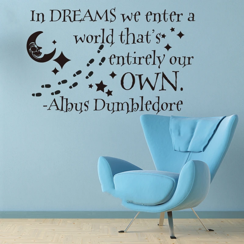 Wall Sticker Quote Albus Dumbledore In Dream Harry Potter Fancy Star Moon Cute little Paw Vinyl Wall Decal Children Room decor
Wall Sticker Quote Albus Dumbledore In Dream Harry Potter Fancy Star Moon Cute little Paw Vinyl Wall Decal Children Room decor