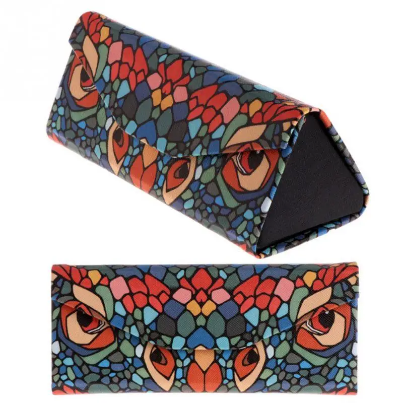 Foldable Triangular Glasses Case Handmade Cartoon Animal Printing Pattern Case Portable Magnetic Leather Case for Sunglasses
Foldable Triangular Glasses Case Handmade Cartoon Animal Printing Pattern Case Portable Magnetic Leather Case for Sunglasses