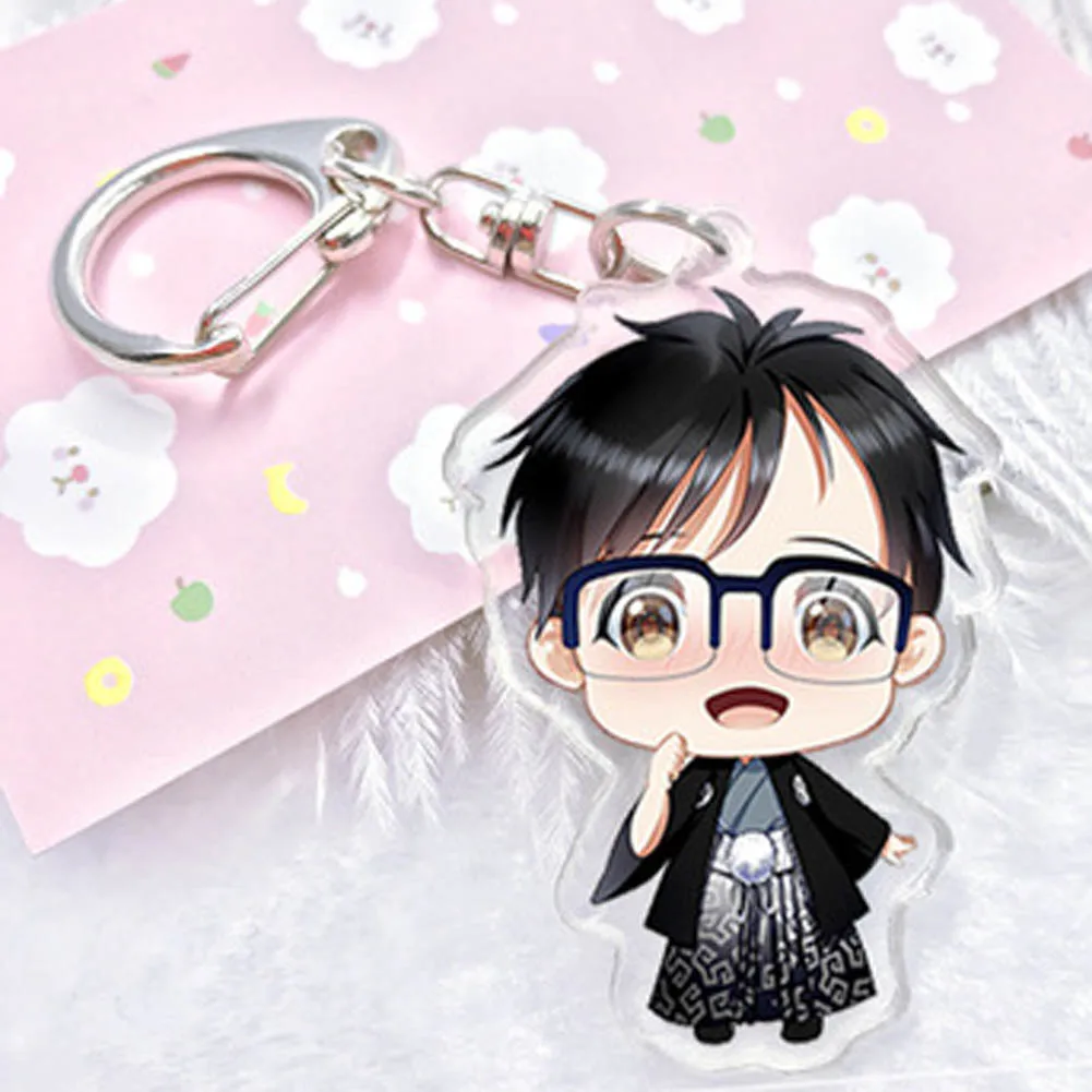 New Anime Yuri!!! On Ice Keychain Victor Nikiforov Yuri Katsuki Pendant Keyring Cute Character Figure Phone Bag Charm
New Anime Yuri!!! On Ice Keychain Victor Nikiforov Yuri Katsuki Pendant Keyring Cute Character Figure Phone Bag Charm