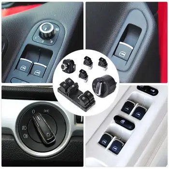 CITALL Headlight Mirror Window Switch Control Set 5ND941431A 5ND959565B 5ND959855 5ND959857 for VW Golf Jetta Passat Rabbit GTI
CITALL Headlight Mirror Window Switch Control Set 5ND941431A 5ND959565B 5ND959855 5ND959857 for VW Golf Jetta Passat Rabbit GTI