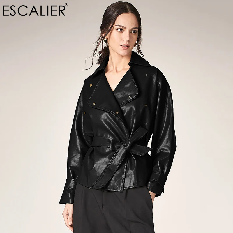 ESCALIEA Women's Loose Washed PU Leather Jacket Fashion Sashes Design Bright Colors Coats New Ladies Basic Jackets
ESCALIEA Women's Loose Washed PU Leather Jacket Fashion Sashes Design Bright Colors Coats New Ladies Basic Jackets