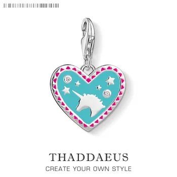 Blue Heart with Unicorn Pendant Charm For Girls Horse 925 Sterling Silver Jewelry Accessories Women Animal Fit Bracelet Party
Blue Heart with Unicorn Pendant Charm For Girls Horse 925 Sterling Silver Jewelry Accessories Women Animal Fit Bracelet Party