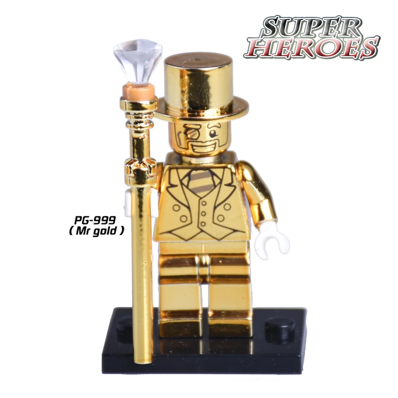1PC Mr Gold Limited Edition Chrom Golden Diy figures Super Heros Avengers Building Blocks Bricks DIY Toys For Kids Xmas Gift
1PC Mr Gold Limited Edition Chrom Golden Diy figures Super Heros Avengers Building Blocks Bricks DIY Toys For Kids Xmas Gift