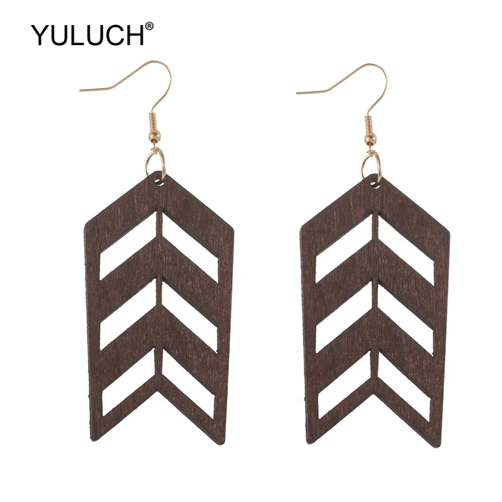 YULUCH 2019 Fashion Wooden Hollow Rrrow Black Drop Pendant Earrings Ethnic African Red Earings Jewelry For Women Wedding Party
YULUCH 2019 Fashion Wooden Hollow Rrrow Black Drop Pendant Earrings Ethnic African Red Earings Jewelry For Women Wedding Party