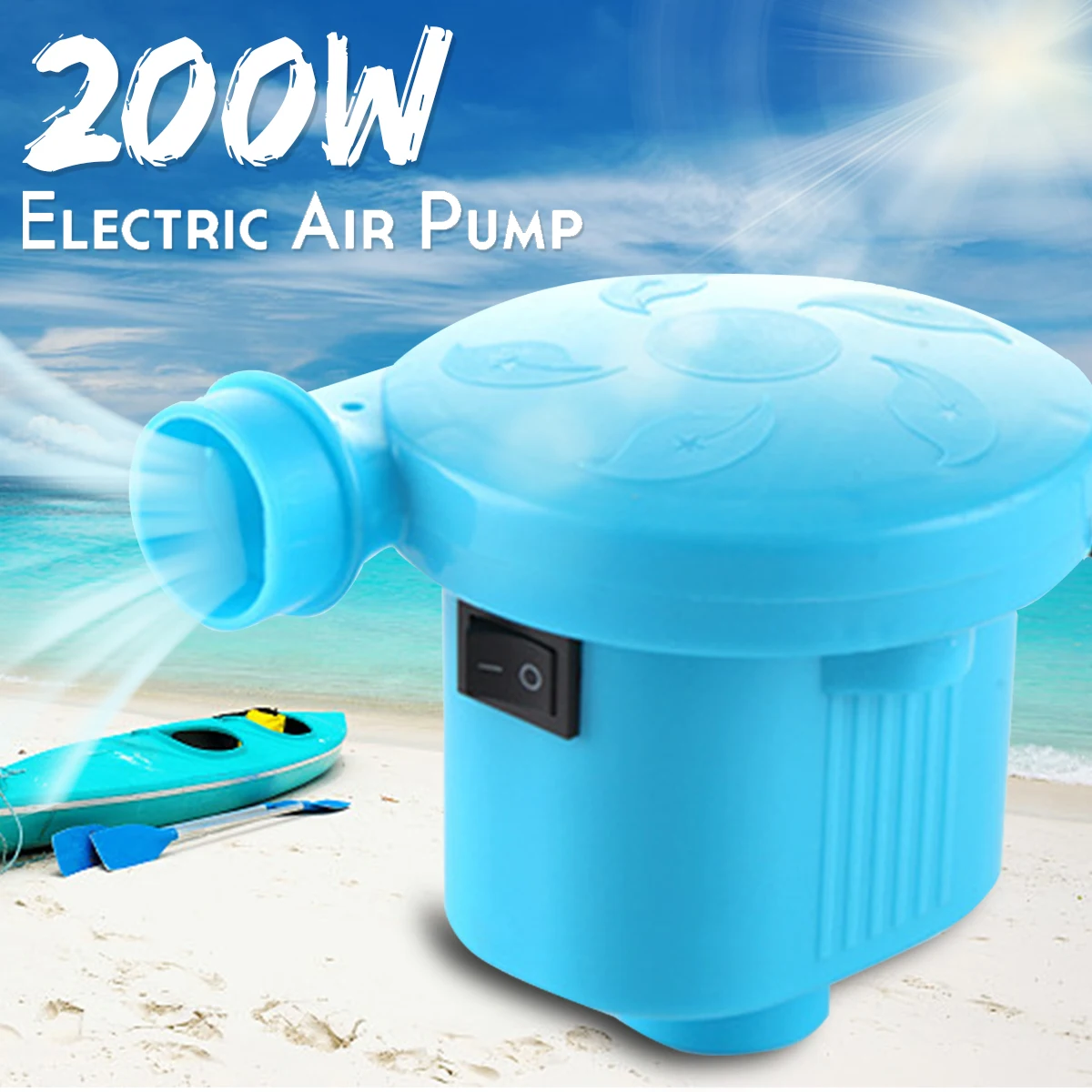220V Electric Air Pump Inflator Auto Inflate Defator Inflatable Pumps For Car Camping Airbed Boat Pool Mattresses with 3 Nozzles
220V Electric Air Pump Inflator Auto Inflate Defator Inflatable Pumps For Car Camping Airbed Boat Pool Mattresses with 3 Nozzles