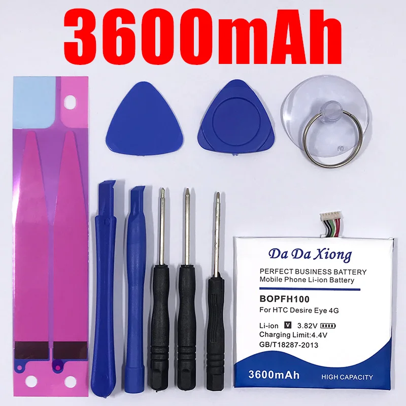 3600mAh BOPFH100 B0PFH100 Li-ion Phone Battery for HTC Desire Eye 4G M910X M910n + Tracking Code
3600mAh BOPFH100 B0PFH100 Li-ion Phone Battery for HTC Desire Eye 4G M910X M910n + Tracking Code