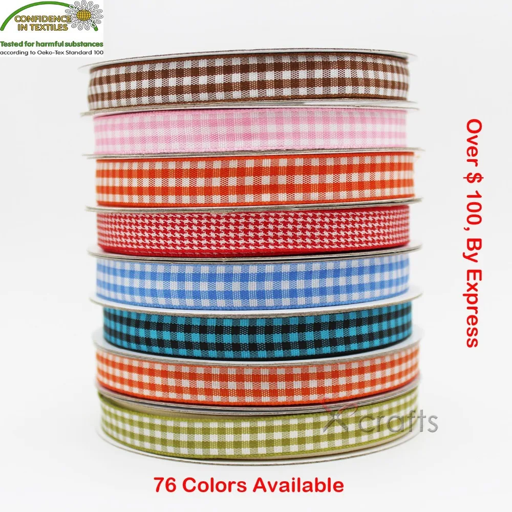 Gingham Ribbon 6 MM 3/8" 9mm 5/8"16mm 1"25MM 1-1/2" 38 MM Wedding DIY Tape Gift Christmas Red 76 Colors
Gingham Ribbon 6 MM 3/8" 9mm 5/8"16mm 1"25MM 1-1/2" 38 MM Wedding DIY Tape Gift Christmas Red 76 Colors
