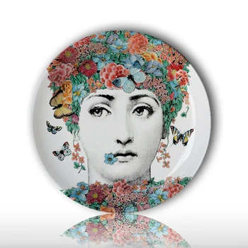 Fashion style Italy designer Female skull Decorative hanging Plates Lady portrait face pattern dish ceramic beauty craft decor
Fashion style Italy designer Female skull Decorative hanging Plates Lady portrait face pattern dish ceramic beauty craft decor