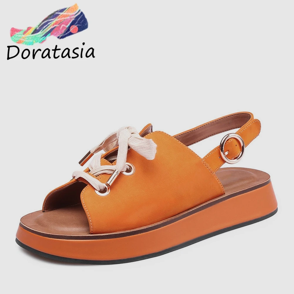 DORATASIA INS Hot Brand Orange Flat Platform Sandals Women 2019 Summer Fashion Casual Women Wedges Shoes Woman
DORATASIA INS Hot Brand Orange Flat Platform Sandals Women 2019 Summer Fashion Casual Women Wedges Shoes Woman