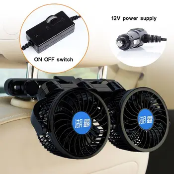 12V Electric Auto Car Air Cooling Fan Headrest 360 Degree Rotatable Dual Head Adjustable Speed Rear Back Seat Fan for Sedan SUV
12V Electric Auto Car Air Cooling Fan Headrest 360 Degree Rotatable Dual Head Adjustable Speed Rear Back Seat Fan for Sedan SUV