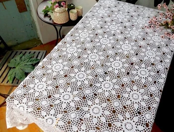 New Handmade Crochet flower garden rectangular Doilies Woven Cotton table cloth Furniture cover cloth Home Textile
New Handmade Crochet flower garden rectangular Doilies Woven Cotton table cloth Furniture cover cloth Home Textile