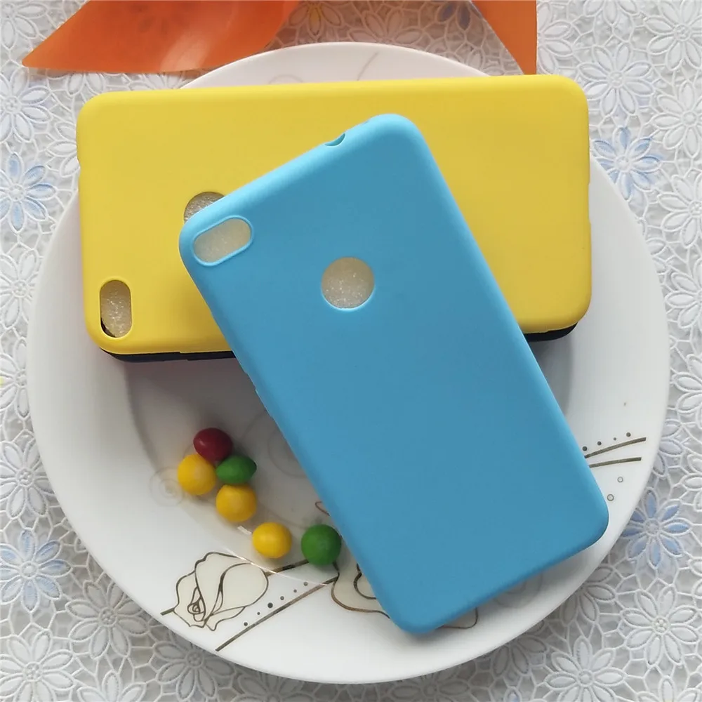 Простые однотонные Цвет Мягкие TPU Чехлы для huawei P9 Lite 2017 Macarons силикона матовое