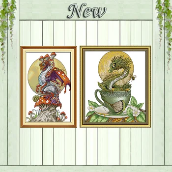 Dinosaur Chinese mascot animal decor painting counted print on canvas DMC 11CT 14CT Cross Stitch kits embroidery needlework Sets
Dinosaur Chinese mascot animal decor painting counted print on canvas DMC 11CT 14CT Cross Stitch kits embroidery needlework Sets