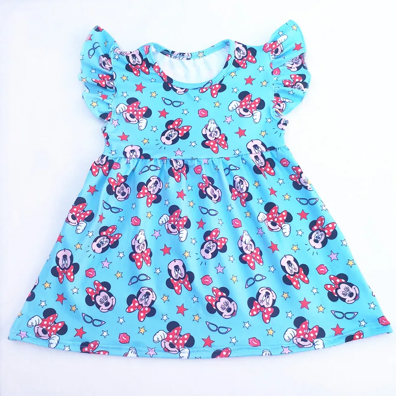 Girls Minnie Dress Children Boutique Dress Gils Summer Flutter Sleeve Dress Clothes Kids Blue Milk Silk Clothing
Girls Minnie Dress Children Boutique Dress Gils Summer Flutter Sleeve Dress Clothes Kids Blue Milk Silk Clothing