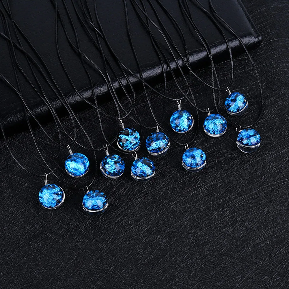 12 Constellation series night Fluorescence pendant jewelry Zodiac chunky Luminous necklaces
12 Constellation series night Fluorescence pendant jewelry Zodiac chunky Luminous necklaces
