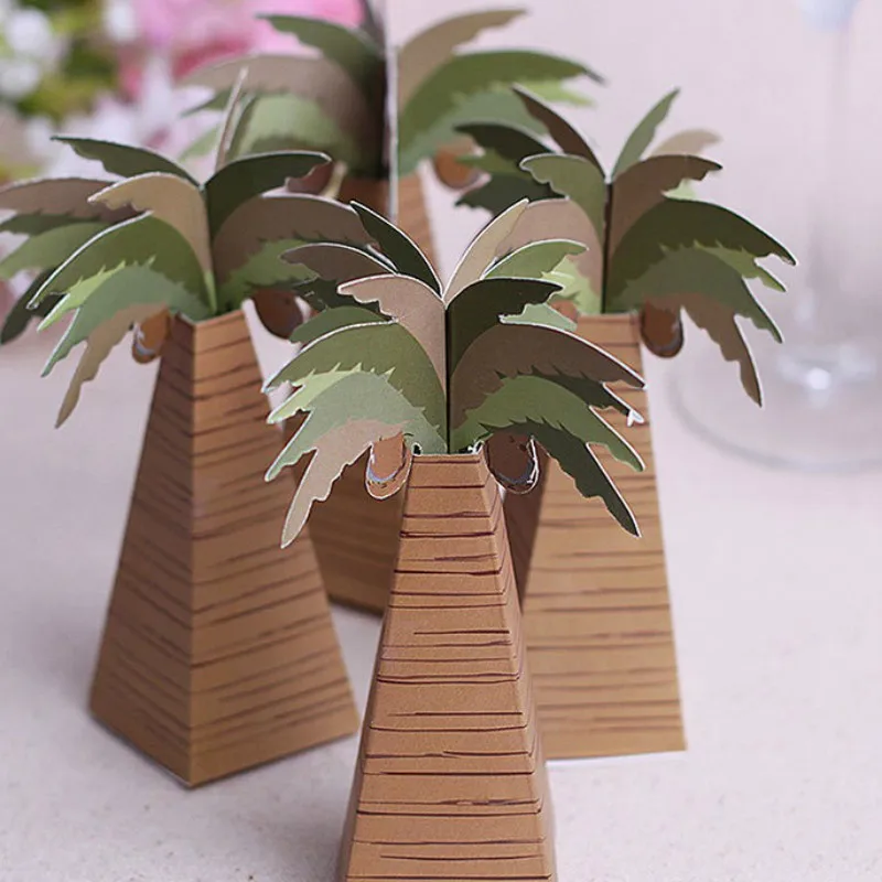 24pcs Rustic Wedding Favor Box Coconut Palm Tree Baby Shower Favor Box Wedding Accessories boda Favors and Gifts
24pcs Rustic Wedding Favor Box Coconut Palm Tree Baby Shower Favor Box Wedding Accessories boda Favors and Gifts
