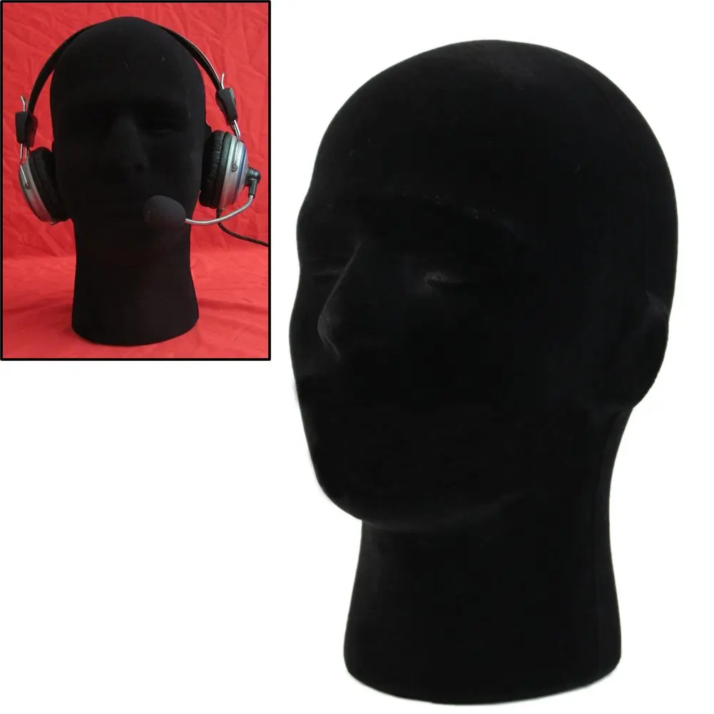 1PC Male Styrofoam Foam Mannequin Manikin Head Model Wigs Glasses Cap Display Stand | Дом и сад