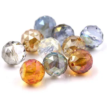 Crystal Plating Beads Jewelry 16mm Glass Round Ball 10pcs/lot Faceted Loose Lampwork Beading For DIY Needlework Accessories
Crystal Plating Beads Jewelry 16mm Glass Round Ball 10pcs/lot Faceted Loose Lampwork Beading For DIY Needlework Accessories