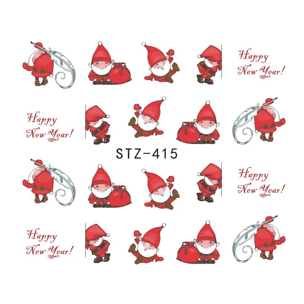 1 sheet Christmas Santas Snowflake Snowman Mixed Designs DIYSticker Water Transfer Nail Art Stickers Nails Decals JISTZ415-436
1 sheet Christmas Santas Snowflake Snowman Mixed Designs DIYSticker Water Transfer Nail Art Stickers Nails Decals JISTZ415-436