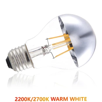 110V/220V Warm White Silver Crown/Bowl LED Filament Bulb A60/A19 Standard Shape 4W/6W/8W E26/E27 Half Mirror Edison Light Bulb
110V/220V Warm White Silver Crown/Bowl LED Filament Bulb A60/A19 Standard Shape 4W/6W/8W E26/E27 Half Mirror Edison Light Bulb
