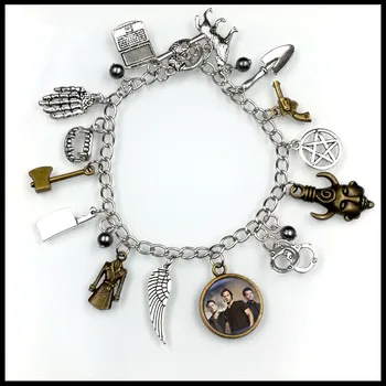 supernatural inspirational CHARM BRACELET tv jewelry dean sam davils protection winchester BF225
supernatural inspirational CHARM BRACELET tv jewelry dean sam davils protection winchester BF225