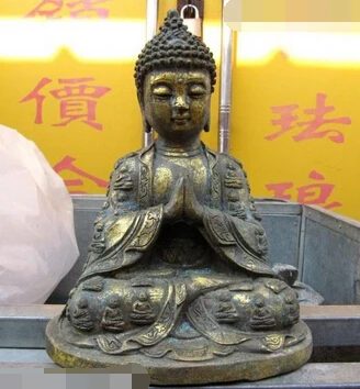JP S1046 9" Tibet Buddhism Temple Copper Bronze Gild Sakyamuni Buddha Statue (B0328)
JP S1046 9" Tibet Buddhism Temple Copper Bronze Gild Sakyamuni Buddha Statue (B0328)