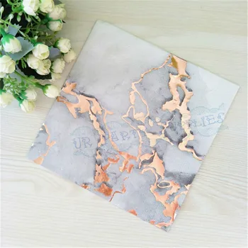 80pcs 33cm Marble Napkins Rose Gold Foil Wedding Anniversary Custom Cocktail Beverage Luncheon Dinner Guest Towel
80pcs 33cm Marble Napkins Rose Gold Foil Wedding Anniversary Custom Cocktail Beverage Luncheon Dinner Guest Towel