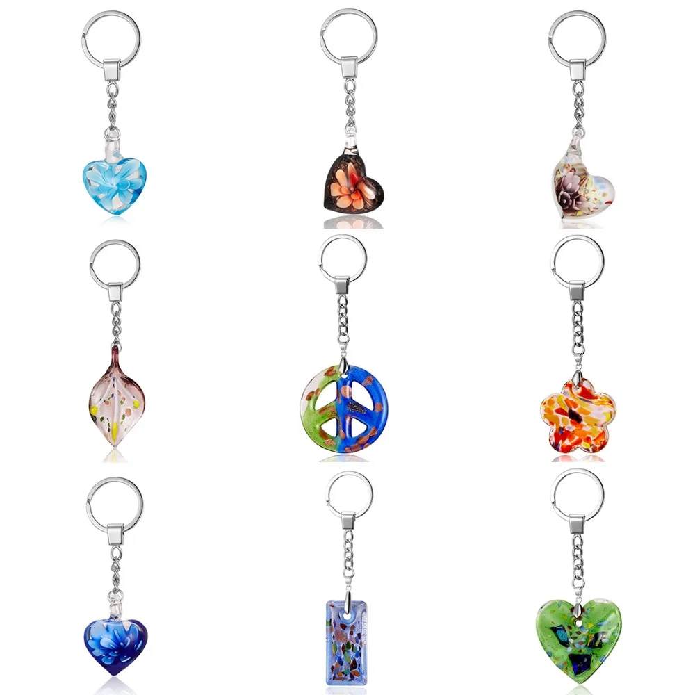 Rinhoo DIY Trendy Colorful Heart Flower Glass Pendent Keychain Simple Pendent Key Chain Alloy Bag Keychain Fashion Jewelry Gifts
Rinhoo DIY Trendy Colorful Heart Flower Glass Pendent Keychain Simple Pendent Key Chain Alloy Bag Keychain Fashion Jewelry Gifts