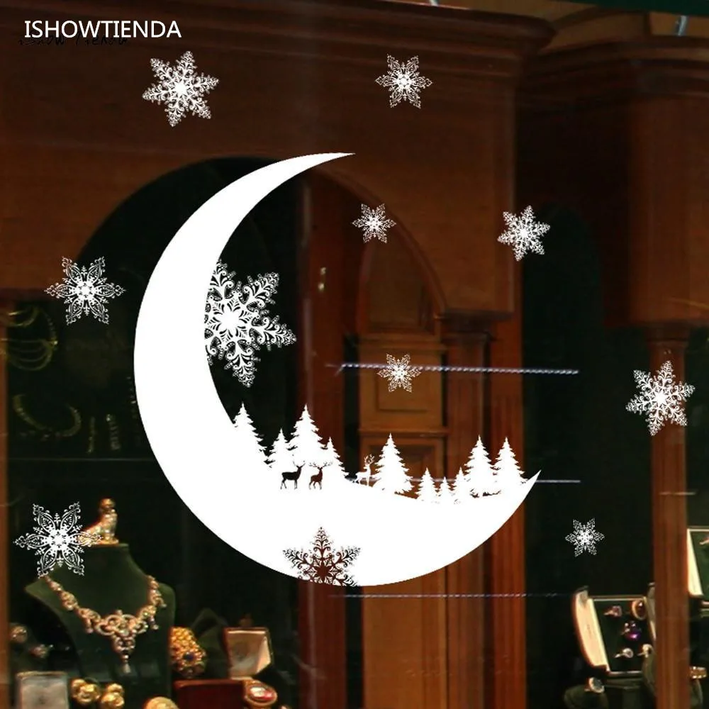 ISHOWTIENDA New 1PC 25*35cm Christmas Snow Christmas Snow Decoration Bedroom Wall Stickers WallpaperI
ISHOWTIENDA New 1PC 25*35cm Christmas Snow Christmas Snow Decoration Bedroom Wall Stickers WallpaperI