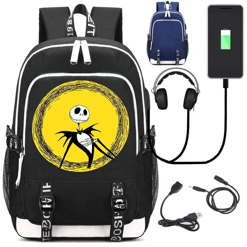 The Nightmare Before Christmas Backpack Notebook Backpack Multifunction USB Charging Backpack Laptop Bag Student School Bag
The Nightmare Before Christmas Backpack Notebook Backpack Multifunction USB Charging Backpack Laptop Bag Student School Bag