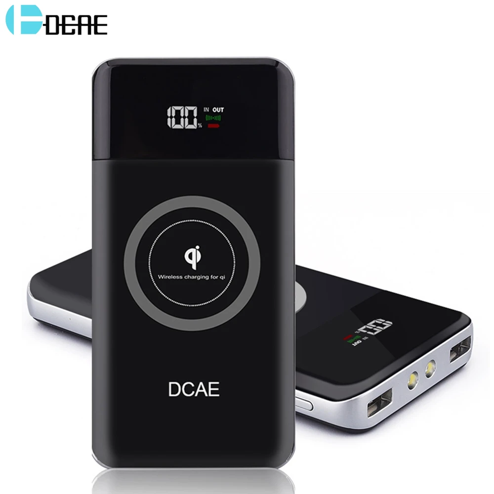 DCAE Qi Wireless Charger Power Bank 10000mah Dual USB Fast Charge External Battery For iPhone XS Max XR X 8 Samsung S8 S9 Xiaomi
DCAE Qi Wireless Charger Power Bank 10000mah Dual USB Fast Charge External Battery For iPhone XS Max XR X 8 Samsung S8 S9 Xiaomi