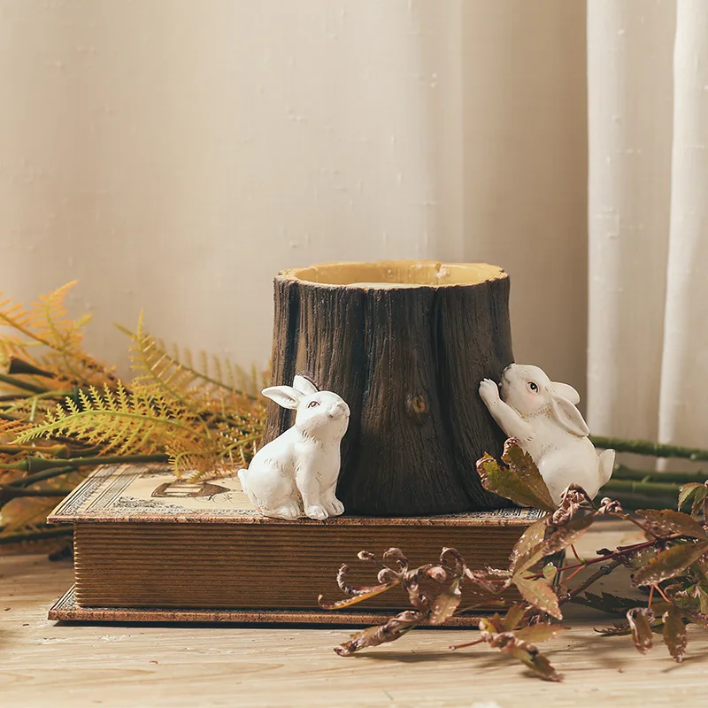 MRZOOT Pastoral style creative container ornament decoration study desktop resin pen holder ornaments Nordic rabbit furnishings
MRZOOT Pastoral style creative container ornament decoration study desktop resin pen holder ornaments Nordic rabbit furnishings
