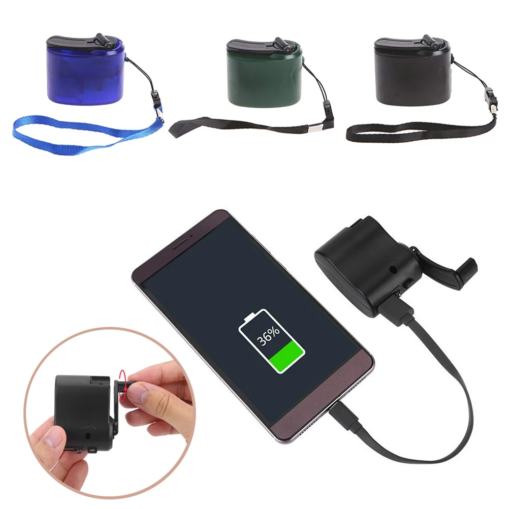 Portable Emergency Power USB Hand Crank Quick Charger USB Mobile Phone Electric Generator For Outdoor Mobile Phone Fast Charger
Portable Emergency Power USB Hand Crank Quick Charger USB Mobile Phone Electric Generator For Outdoor Mobile Phone Fast Charger