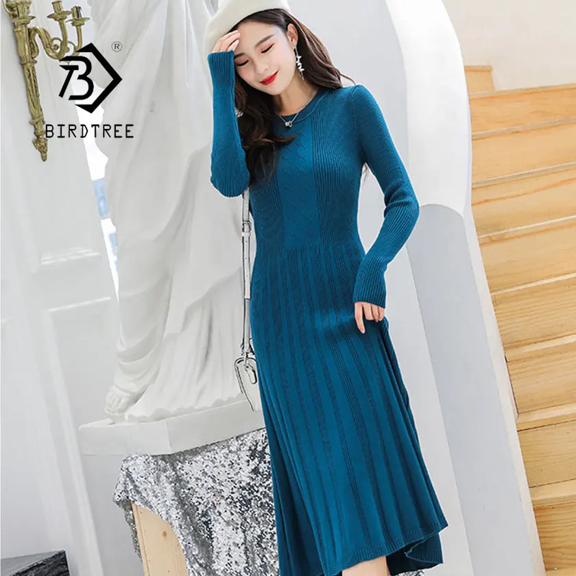 2019 New Autumn Women's Slim Draped Knitting Pullover Dress Long Sleeve O Neck Mid Calf High Waist Ladies Korean Hot SaleD92003Z
2019 New Autumn Women's Slim Draped Knitting Pullover Dress Long Sleeve O Neck Mid Calf High Waist Ladies Korean Hot SaleD92003Z
