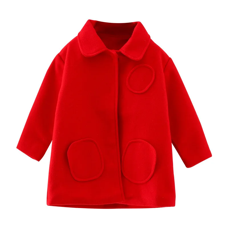 Girls' Coats 2019 Children's Autumn Winter Woolen Coats, Red Girls Outerwear 3-7 Years Y0188
Girls' Coats 2019 Children's Autumn Winter Woolen Coats, Red Girls Outerwear 3-7 Years Y0188