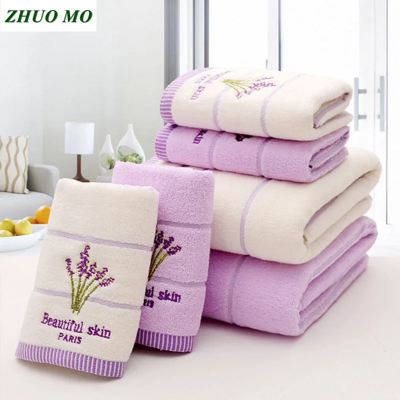 Lavender Embroidered Towels bathroom High Quality Cotton Large Bath Towel for Women travel Absorbent 2 colours Beach Face Towel
Lavender Embroidered Towels bathroom High Quality Cotton Large Bath Towel for Women travel Absorbent 2 colours Beach Face Towel