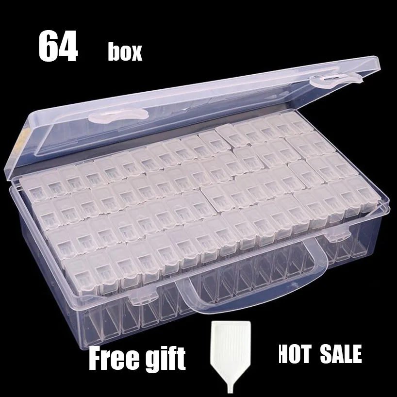 64 lattices Adjustable Plastic Storage Box diamont Storage Box for jewelry Diamond Embroidery Craft Bead Pill Storage Hand bag
64 lattices Adjustable Plastic Storage Box diamont Storage Box for jewelry Diamond Embroidery Craft Bead Pill Storage Hand bag