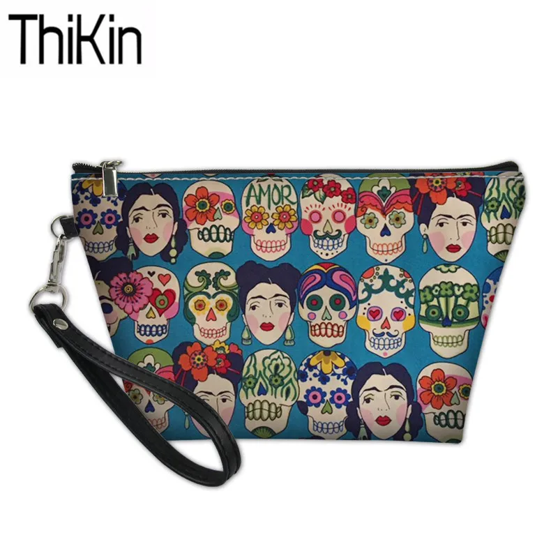 THIKIN Ladies Portable Make Up Bags Sugar Skull Printing Females Toiletry Bag Function Wash Kit Bags for Women Cosmetic Cases
THIKIN Ladies Portable Make Up Bags Sugar Skull Printing Females Toiletry Bag Function Wash Kit Bags for Women Cosmetic Cases