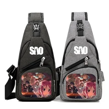 High Q anime sword art online bags usb charge canvas unisex men and women student preppy style shoulder bag messenger bag
High Q anime sword art online bags usb charge canvas unisex men and women student preppy style shoulder bag messenger bag